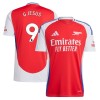 Maillot de Supporter Arsenal G. Jesus 9 Domicile 2024-25 Pour Homme